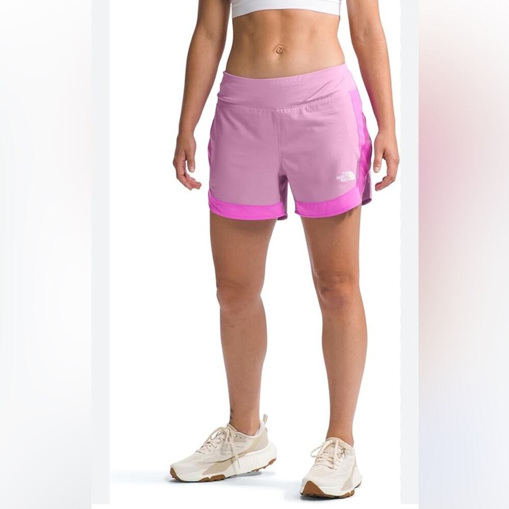 The north face purple sunriser shorts 4” inseam size large